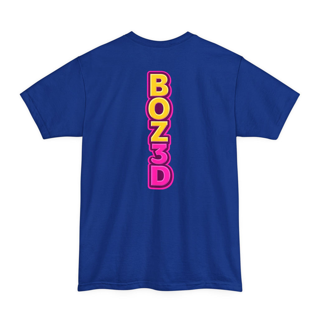 BOZ3D Skeleton Knight Color Logo T-Shirt | Gold & Pink 3D Printing Maker Tee
