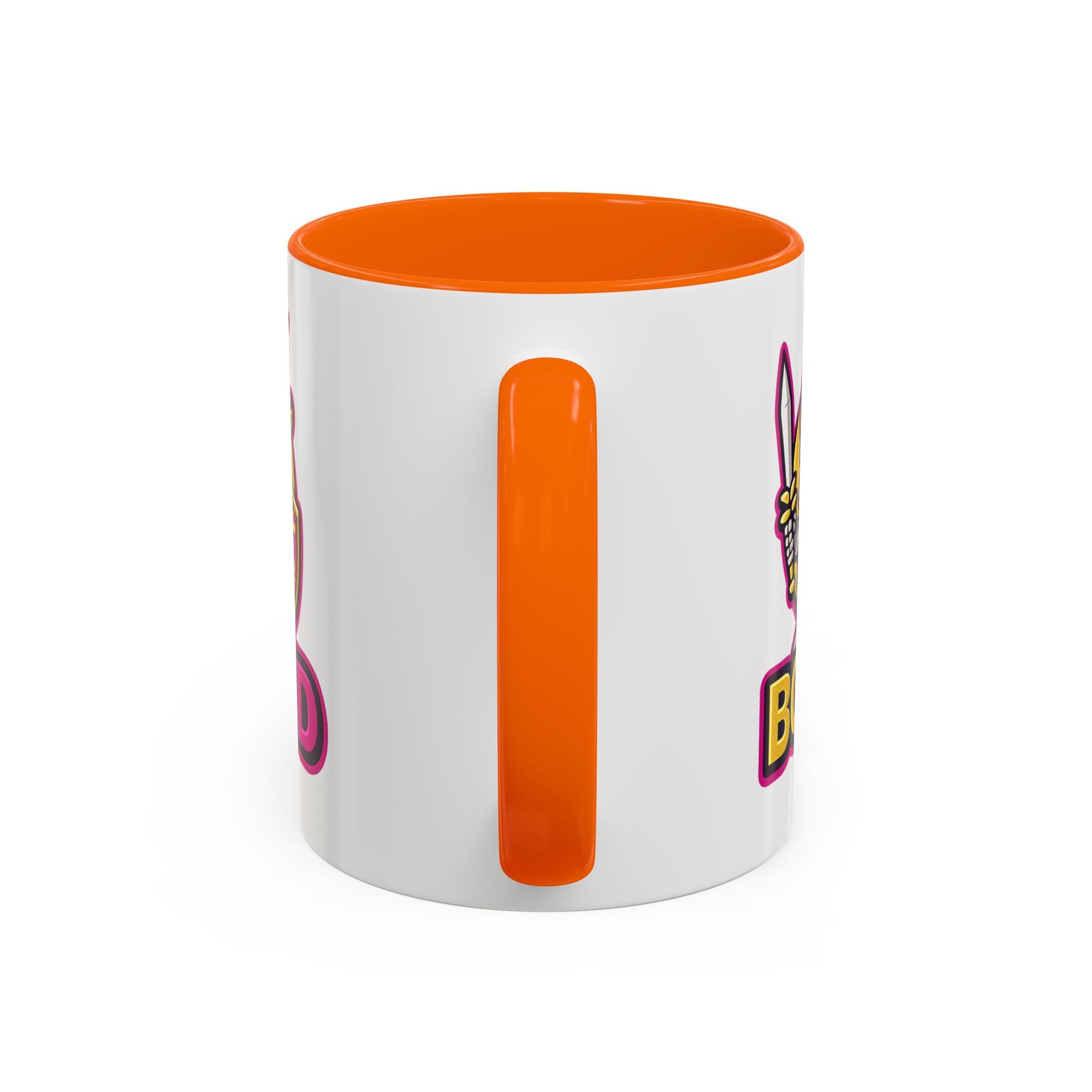 Skull Knight Logo Accent Coffee Mug (11/15oz) — BOZ3D Gaming Drinkware
