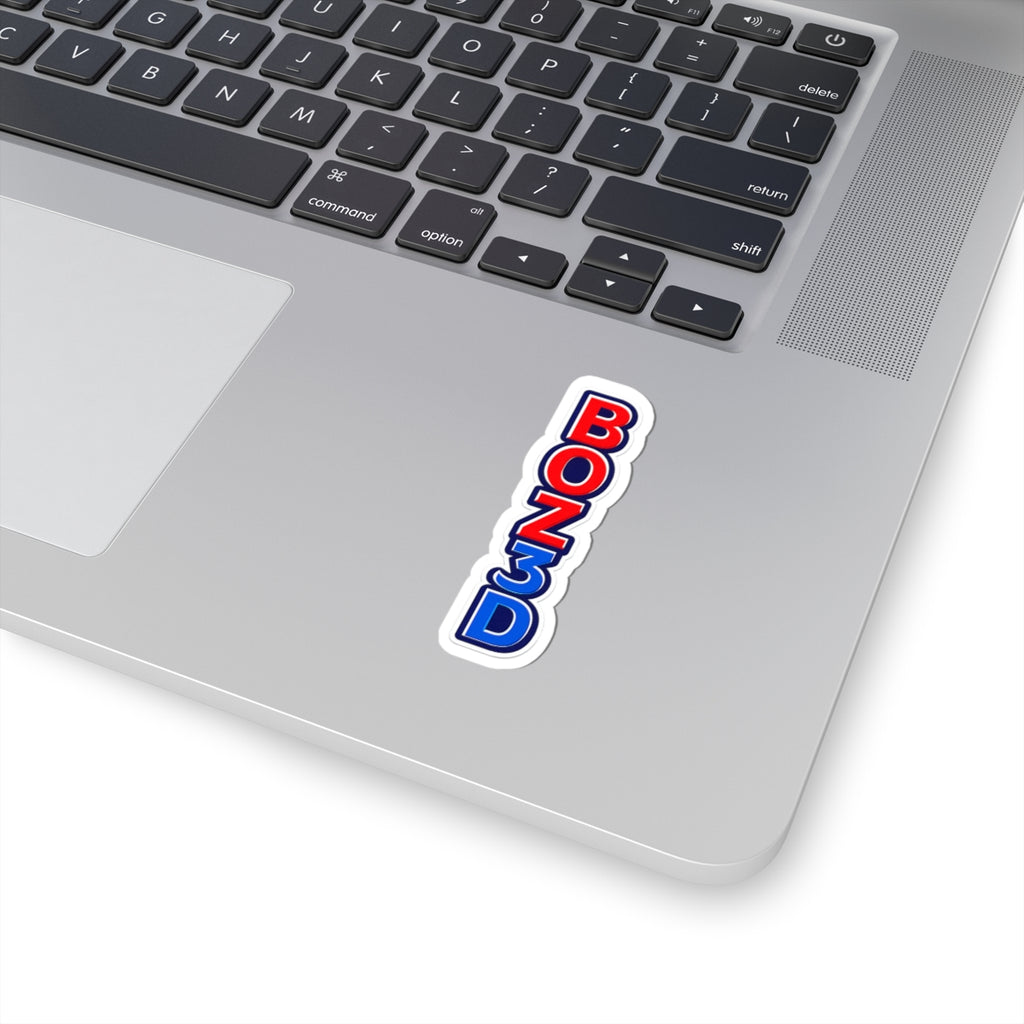 BOZ3D Vertical Logo Kiss-Cut Sticker – Red, White & Blue