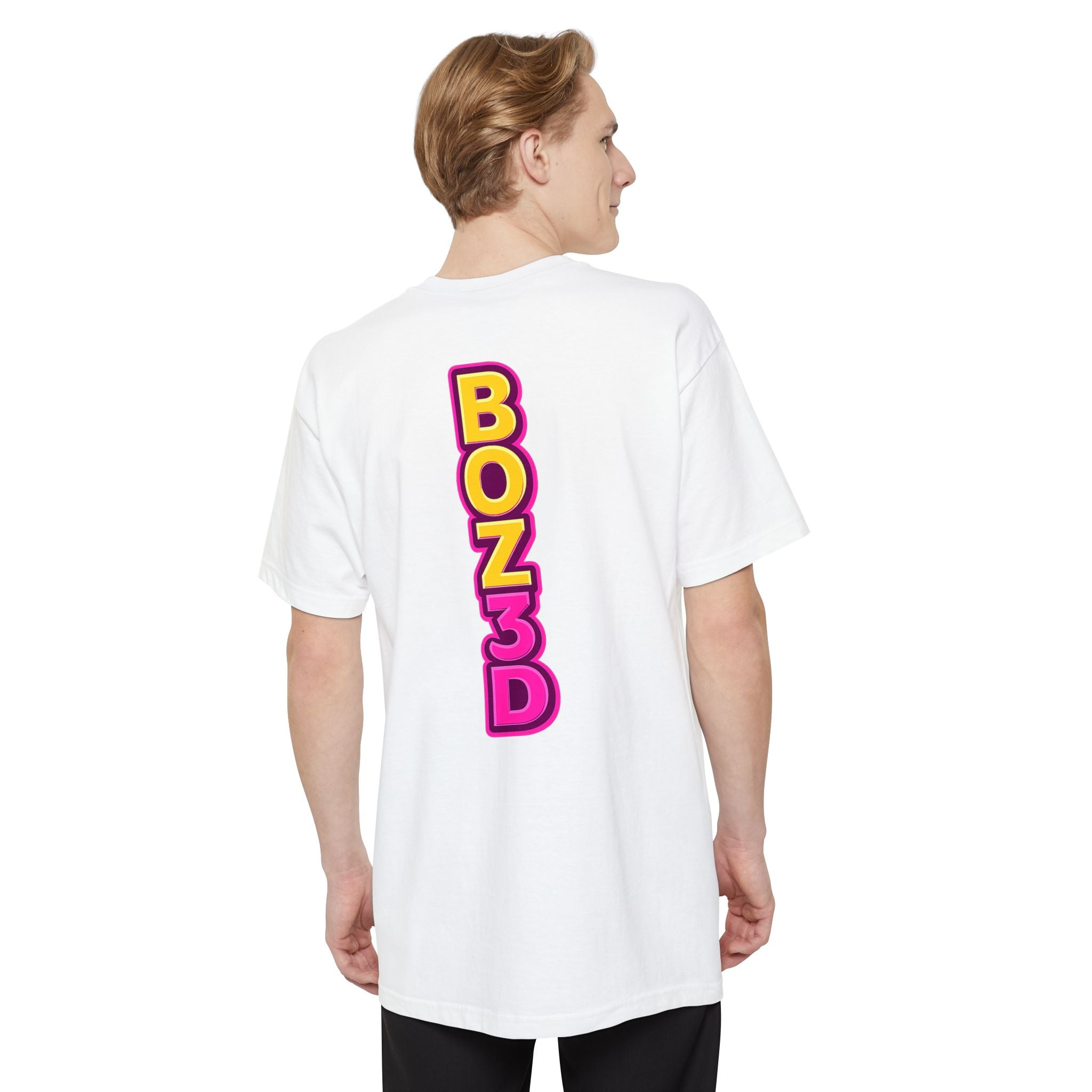 BOZ3D Skeleton Knight Color Logo T-Shirt | Gold & Pink 3D Printing Maker Tee