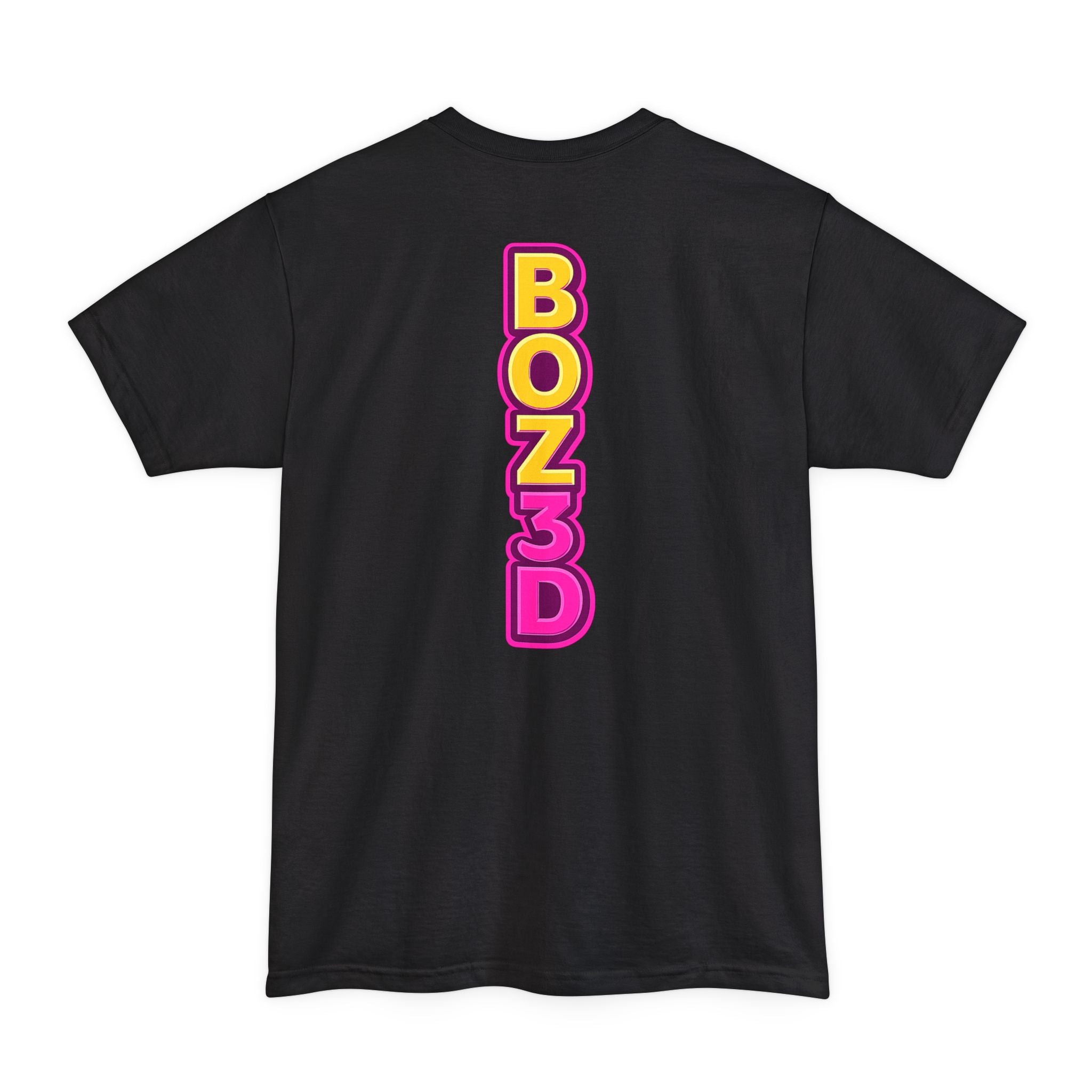 BOZ3D Skeleton Knight Color Logo T-Shirt | Gold & Pink 3D Printing Maker Tee