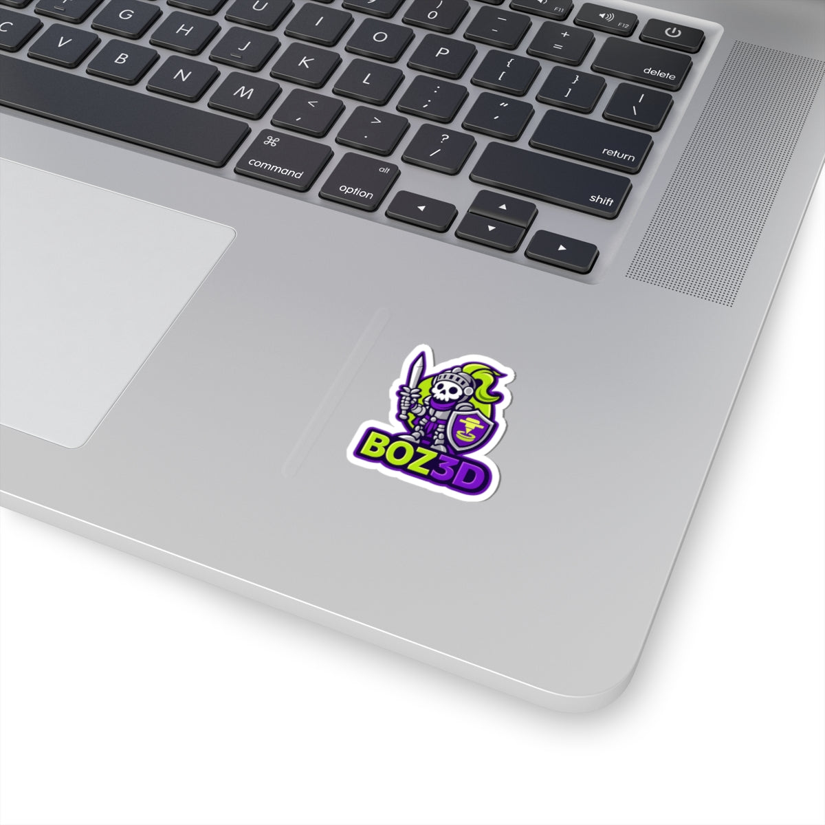 BOZ3D Skeleton Knight Sticker | Green & Purple 3D Printing Maker Decal