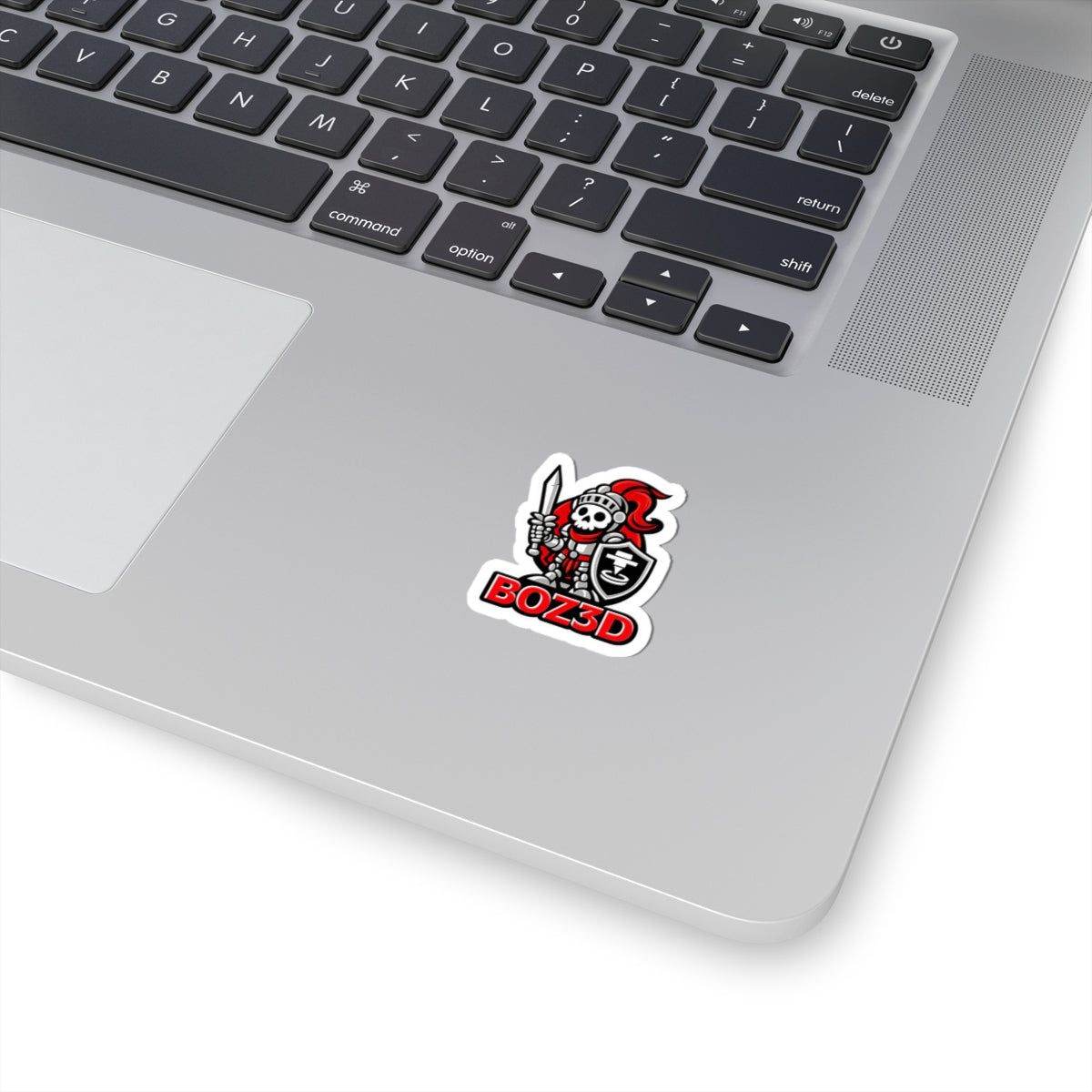 BOZ3D Logo Sticker – Red & White Edition