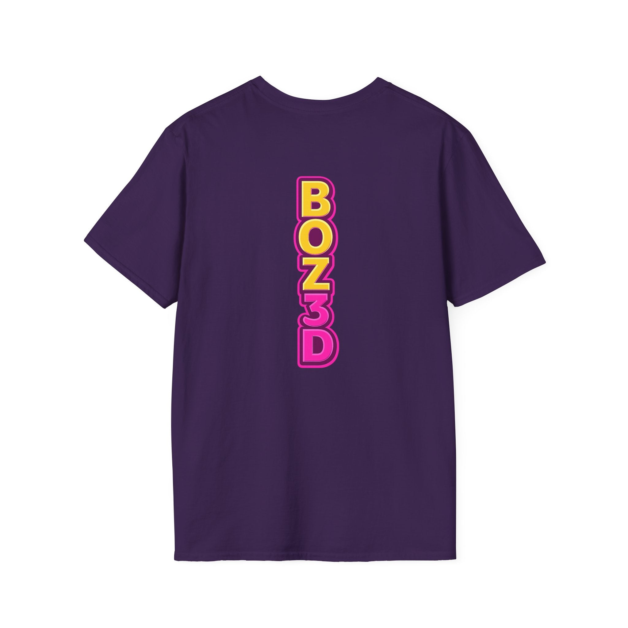 BOZ3D Skeleton Knight Color Logo T-Shirt | Gold & Pink 3D Printing Maker Tee