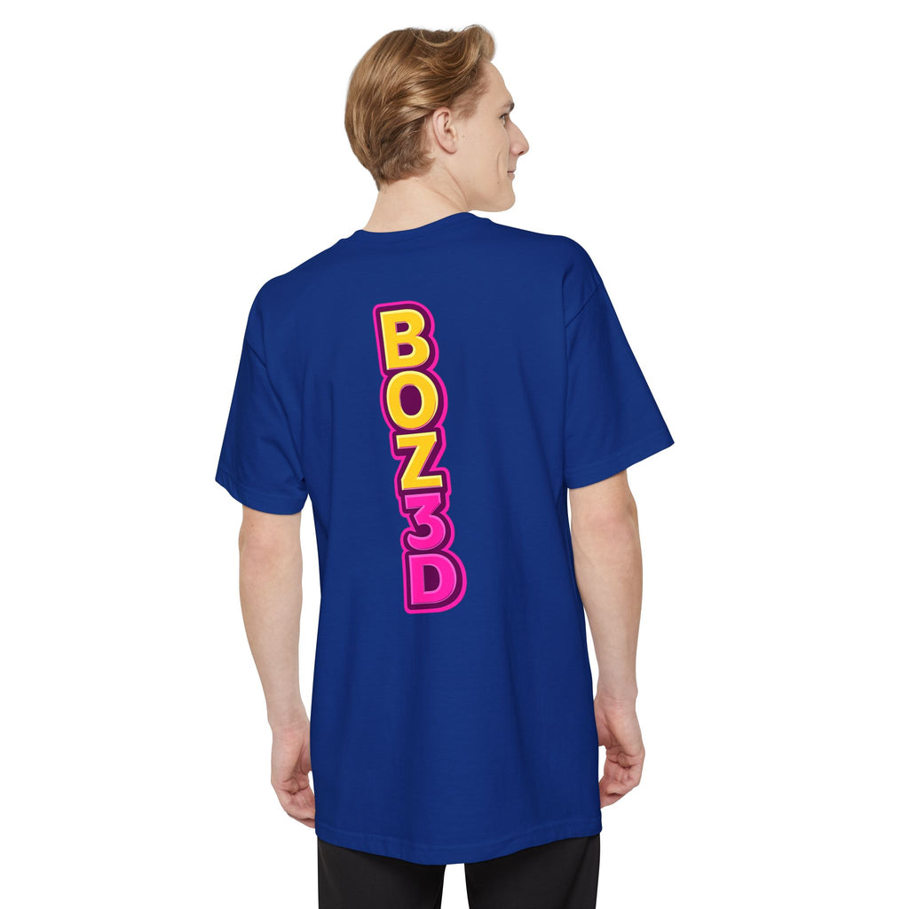 BOZ3D Skeleton Knight Color Logo T-Shirt | Gold & Pink 3D Printing Maker Tee