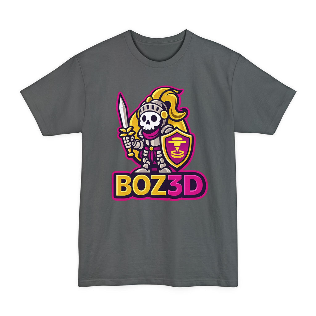 BOZ3D Skeleton Knight Color Logo T-Shirt | Gold & Pink 3D Printing Maker Tee