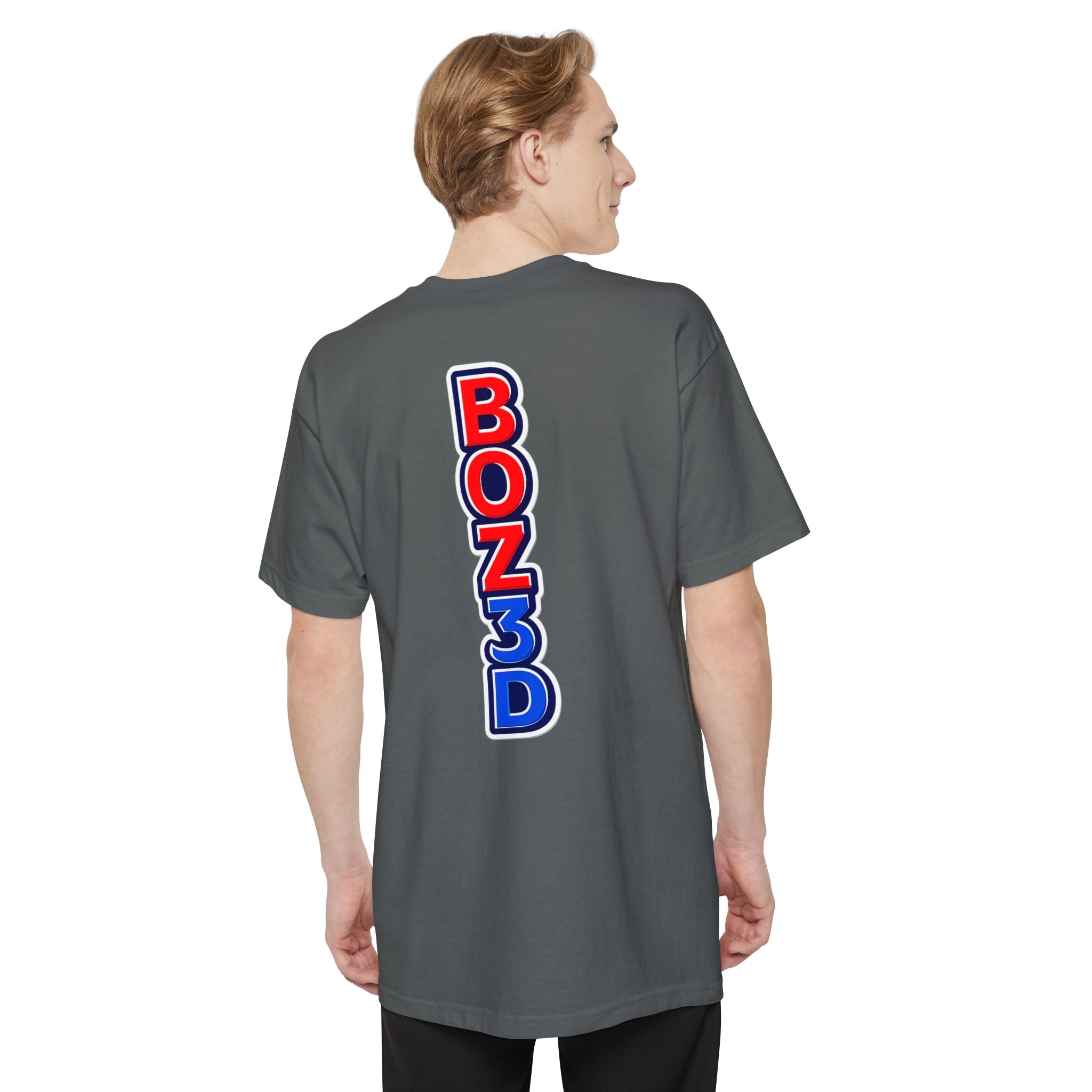 BOZ3D Skeleton Knight Color Logo T-Shirt | Red, White & Blue 3D Printing Maker Tee