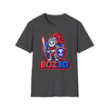 BOZ3D Skeleton Knight Color Logo T-Shirt | Red, White & Blue 3D Printing Maker Tee