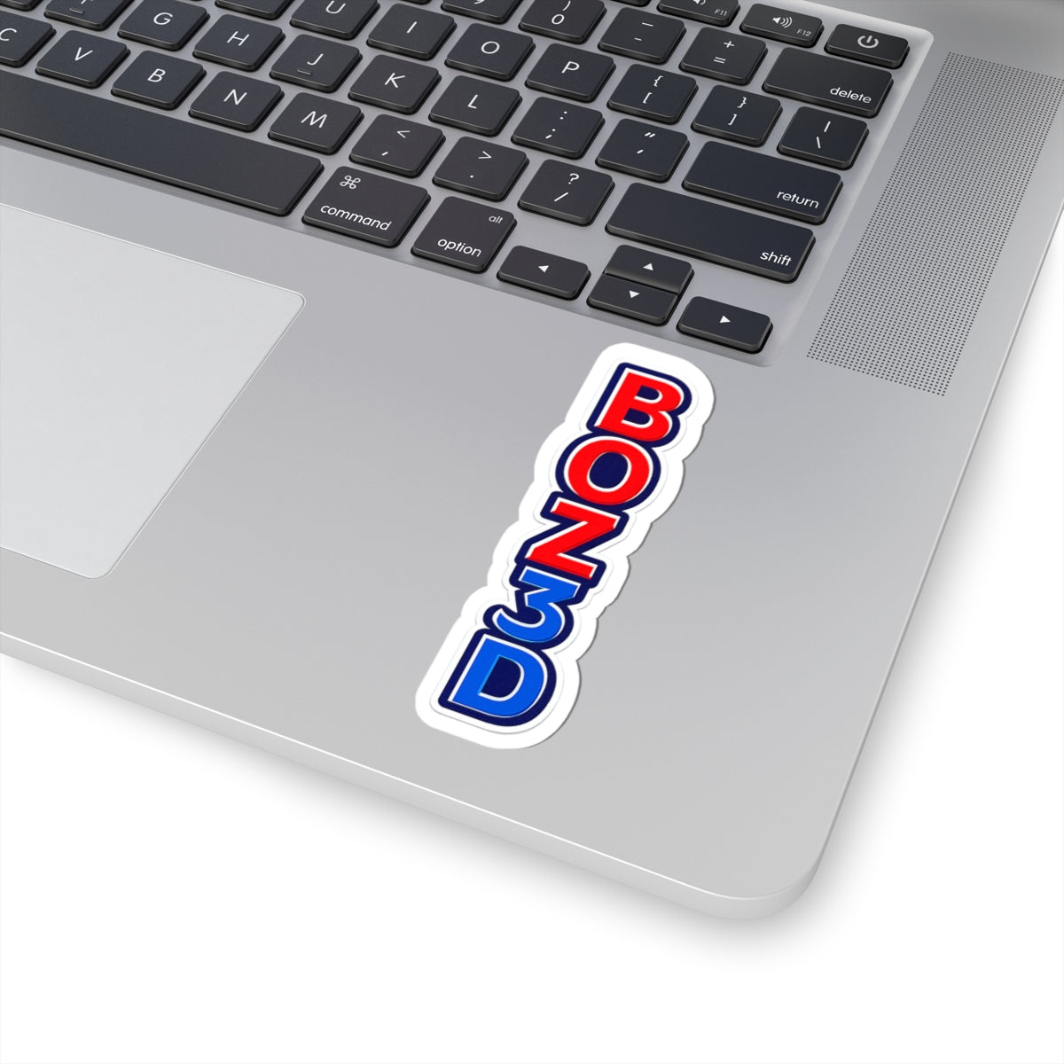 BOZ3D Vertical Logo Kiss-Cut Sticker – Red, White & Blue