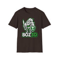 BOZ3D Skeleton Knight Color Logo T-Shirt | White & Green 3D Printing Maker Tee