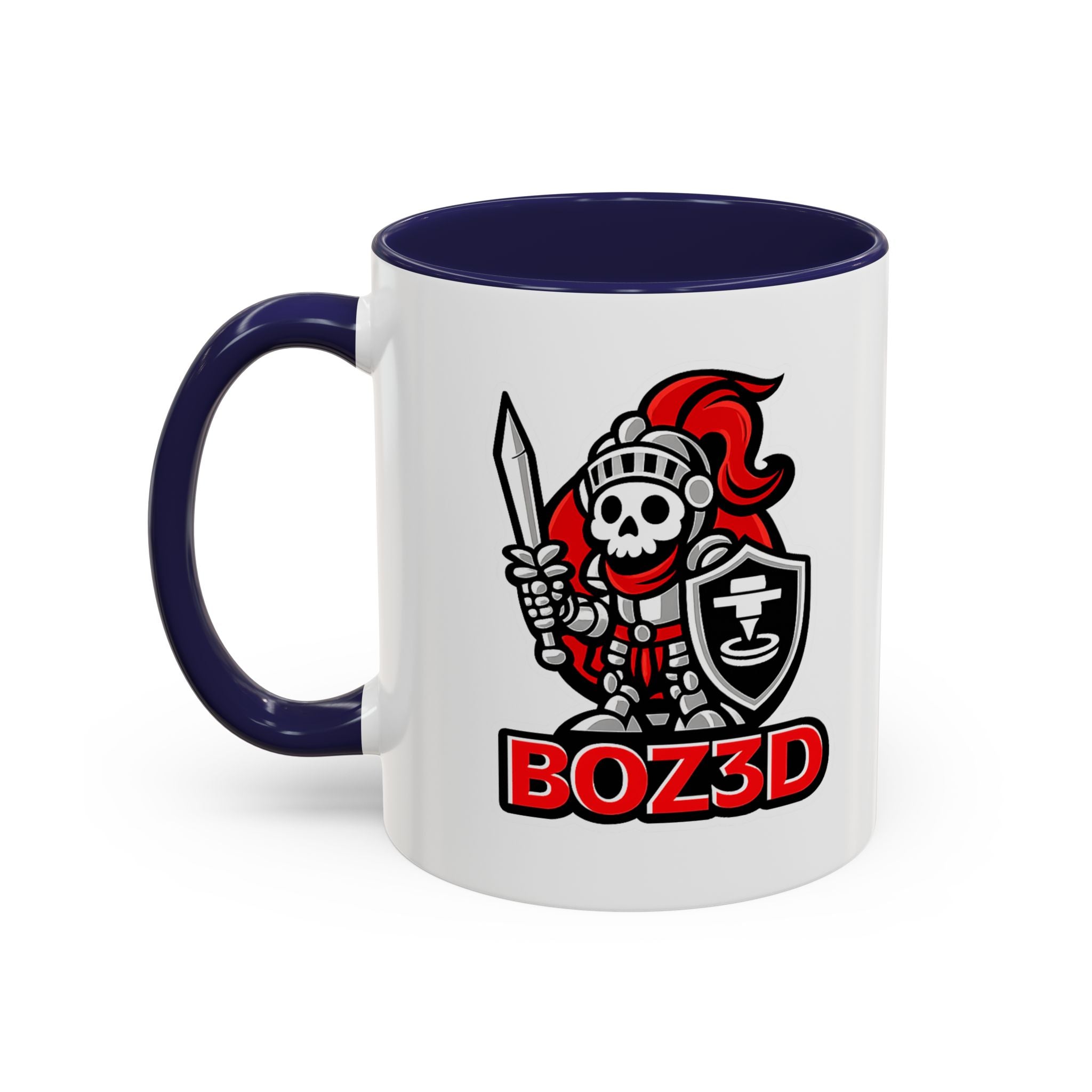 BOZ3D Skeleton Knight Coffee Mug (11/15oz) - Gamer & 3D Printing Enthusiast Gift