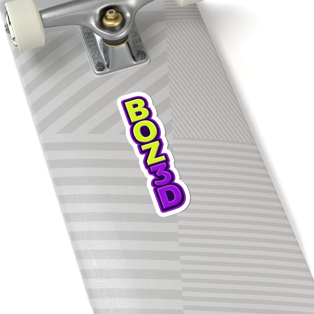 BOZ3D Logo Sticker – Purple & GreenEdition