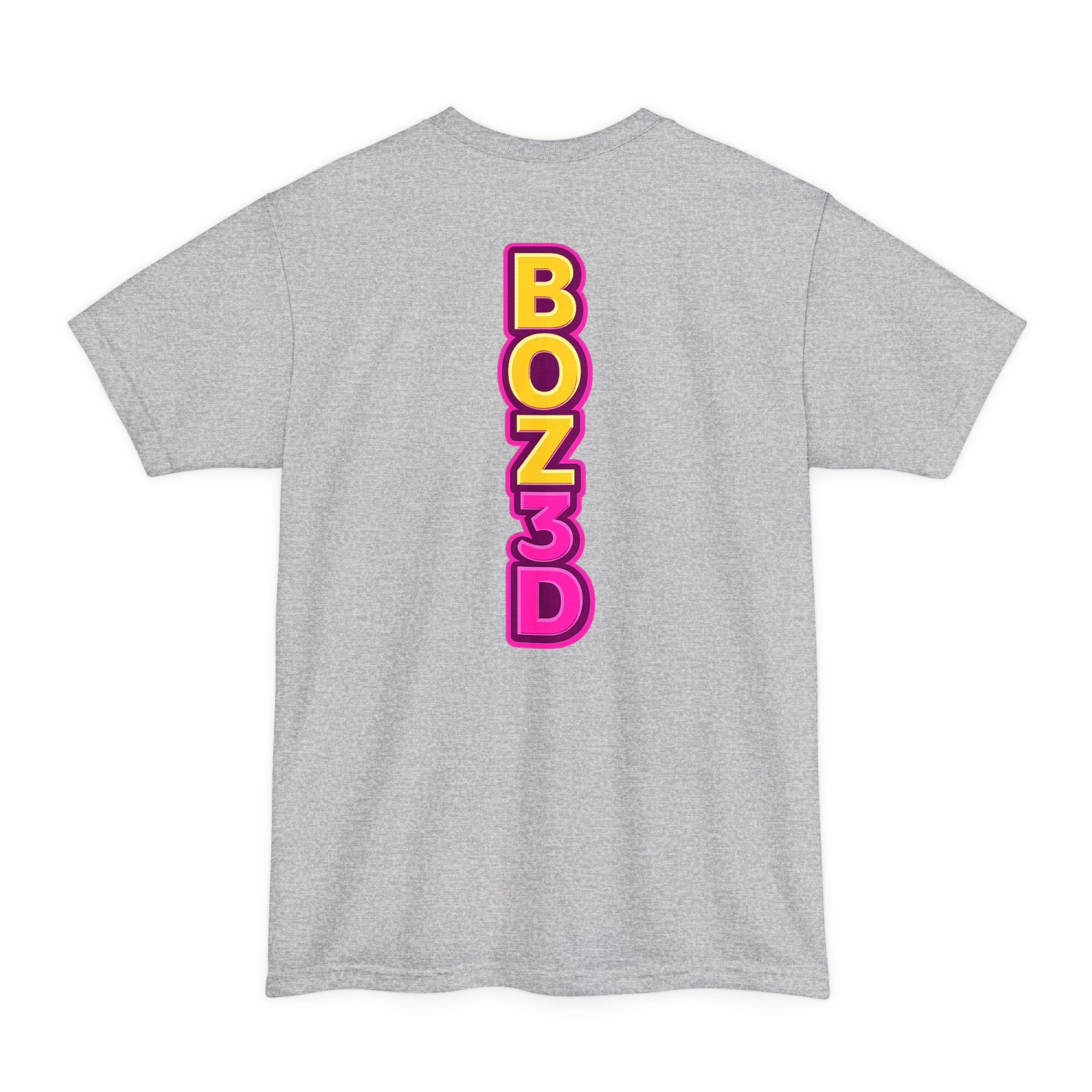 BOZ3D Skeleton Knight Color Logo T-Shirt | Gold & Pink 3D Printing Maker Tee