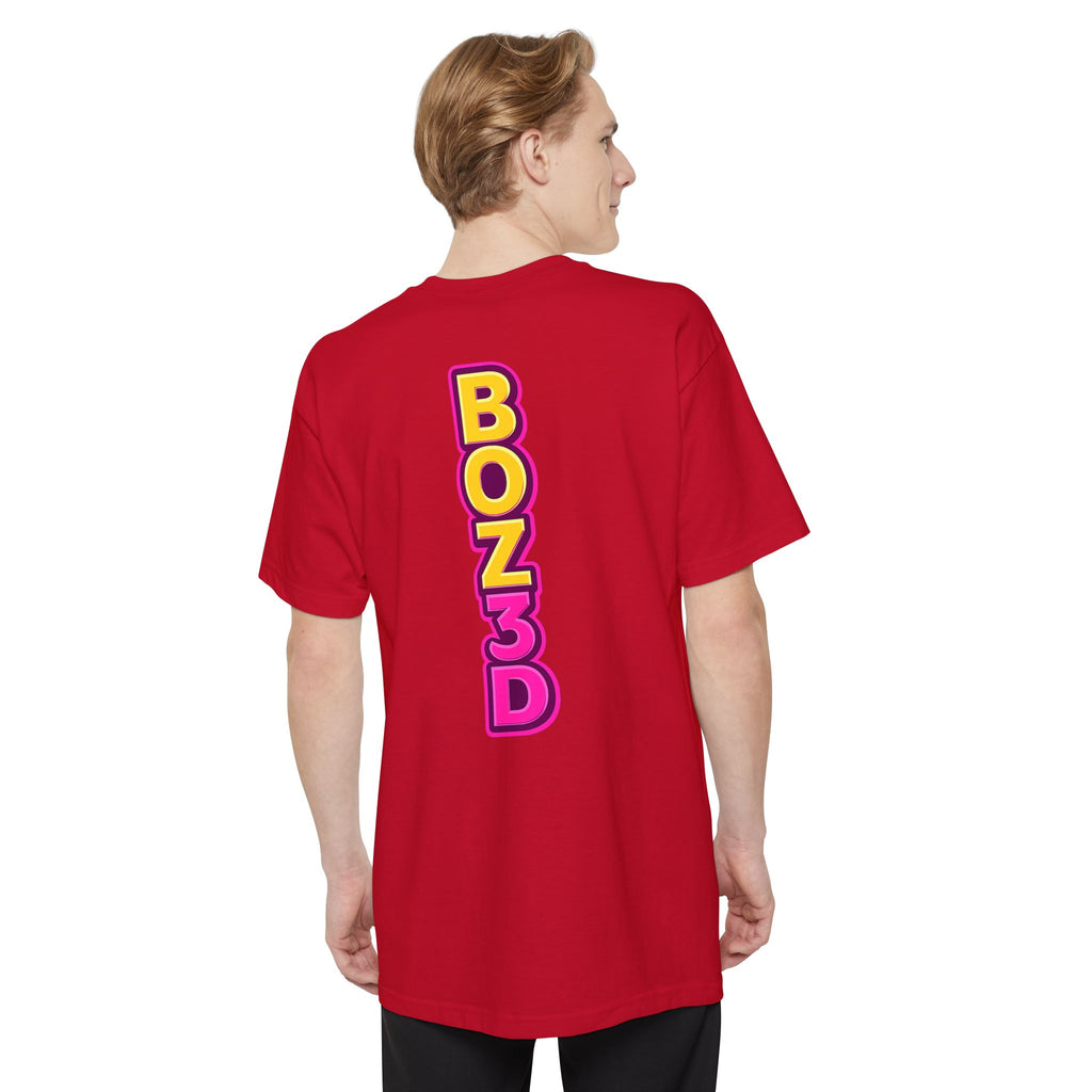 BOZ3D Skeleton Knight Color Logo T-Shirt | Gold & Pink 3D Printing Maker Tee