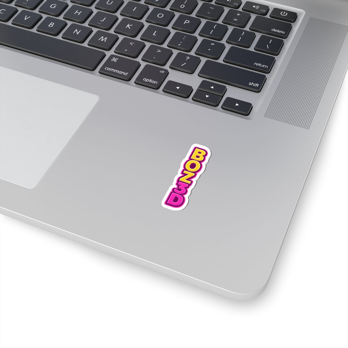 BOZ3D Logo Sticker – Pink & Gold Edition