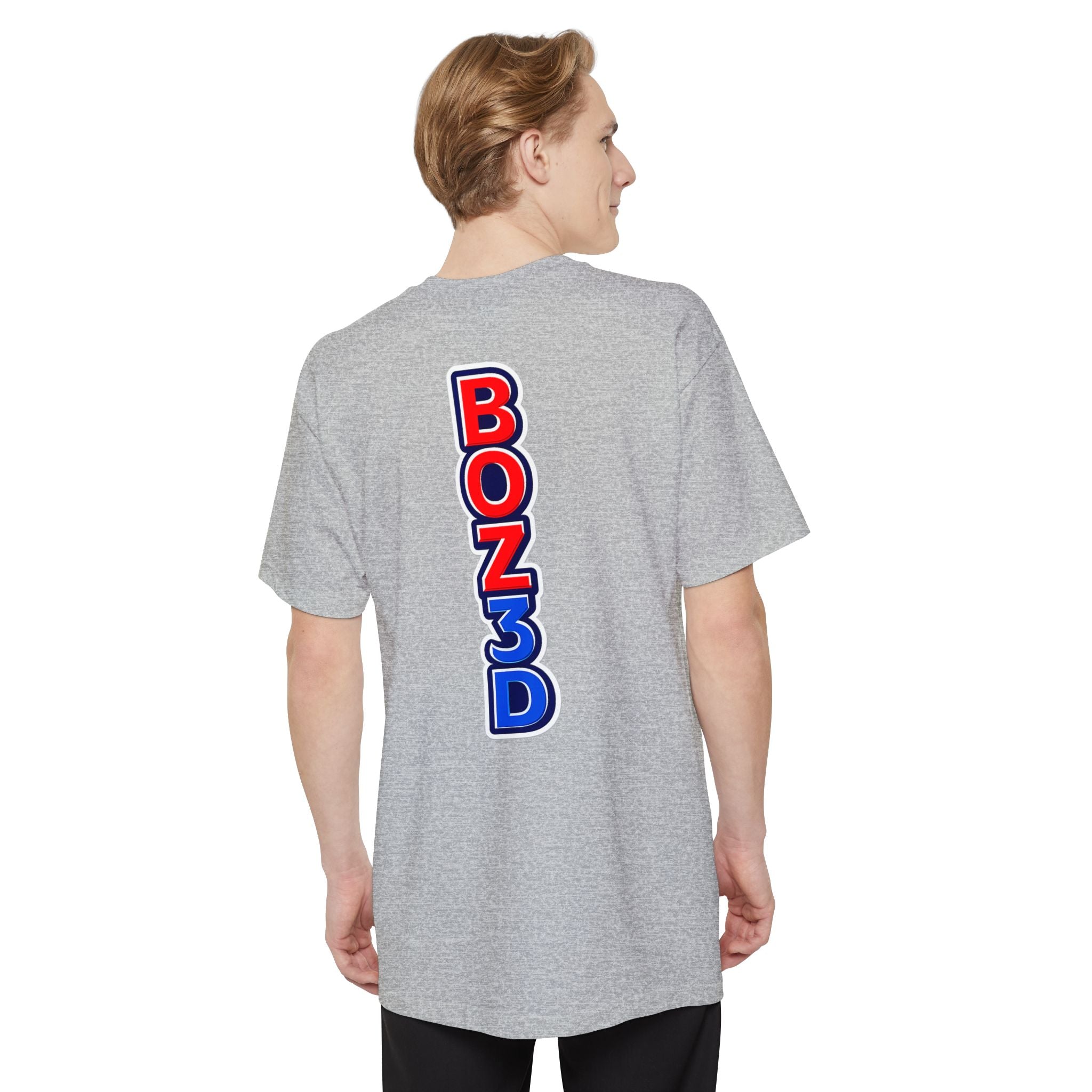 BOZ3D Skeleton Knight Color Logo T-Shirt | Red, White & Blue 3D Printing Maker Tee