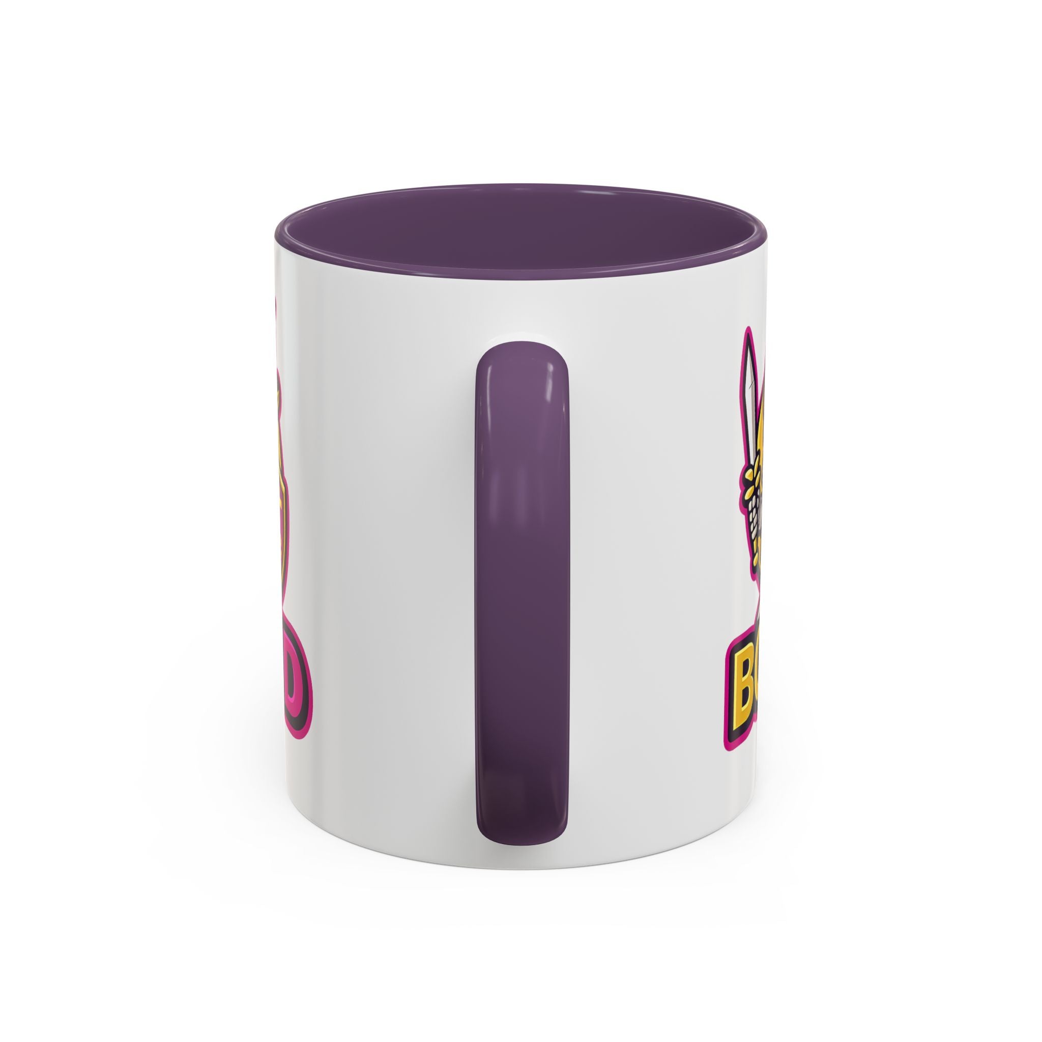 Skull Knight Logo Accent Coffee Mug (11/15oz) — BOZ3D Gaming Drinkware