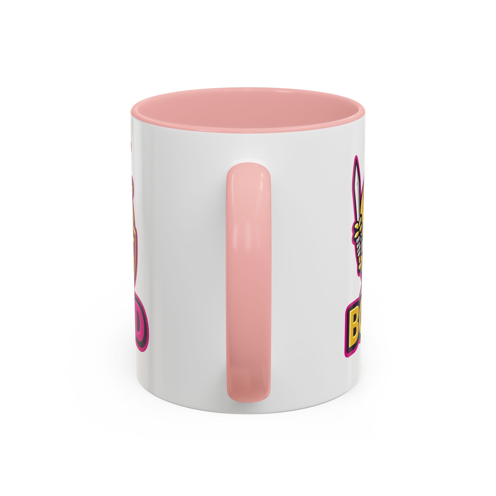 Skull Knight Logo Accent Coffee Mug (11/15oz) — BOZ3D Gaming Drinkware