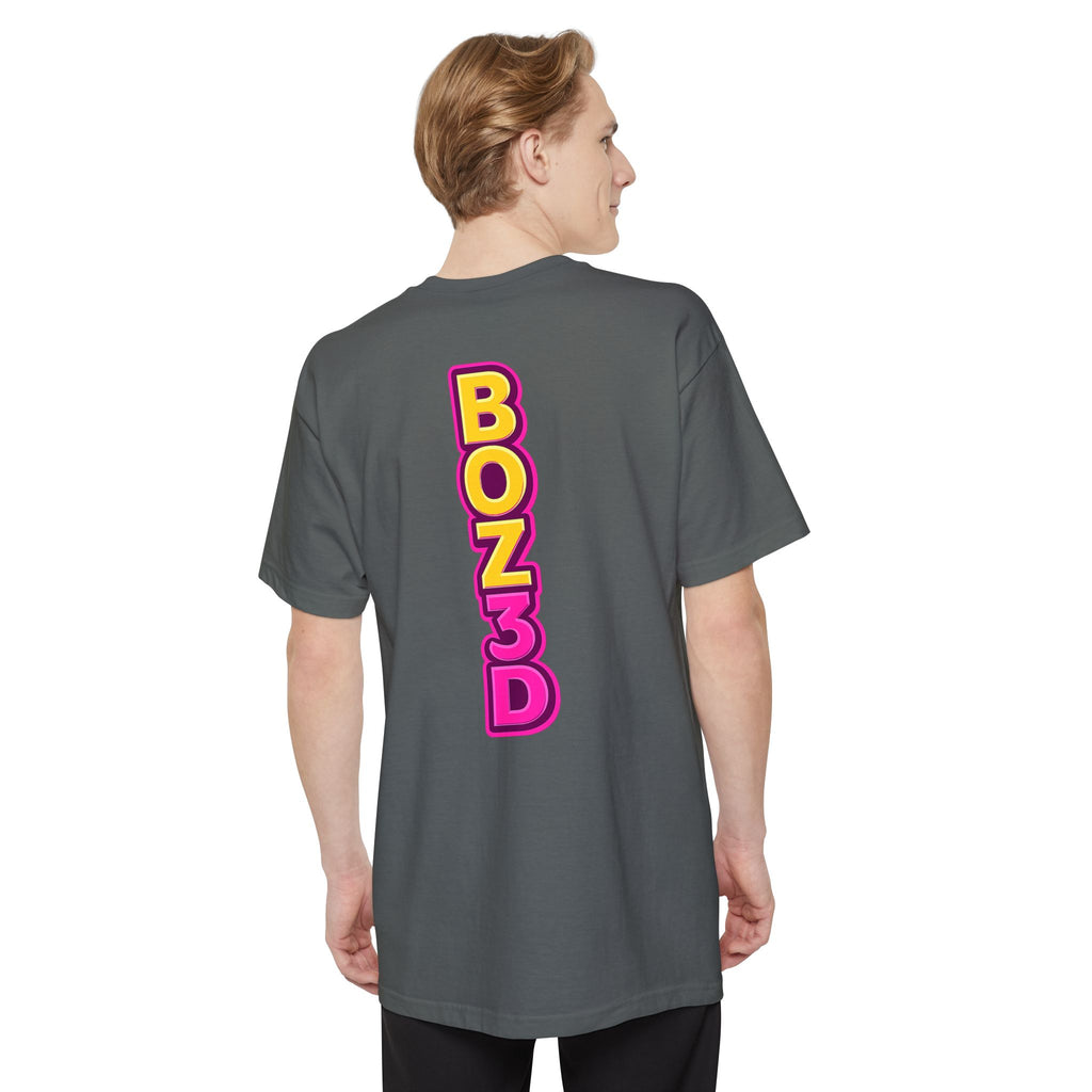 BOZ3D Skeleton Knight Color Logo T-Shirt | Gold & Pink 3D Printing Maker Tee