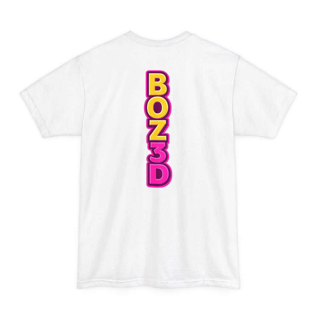 BOZ3D Skeleton Knight Color Logo T-Shirt | Gold & Pink 3D Printing Maker Tee