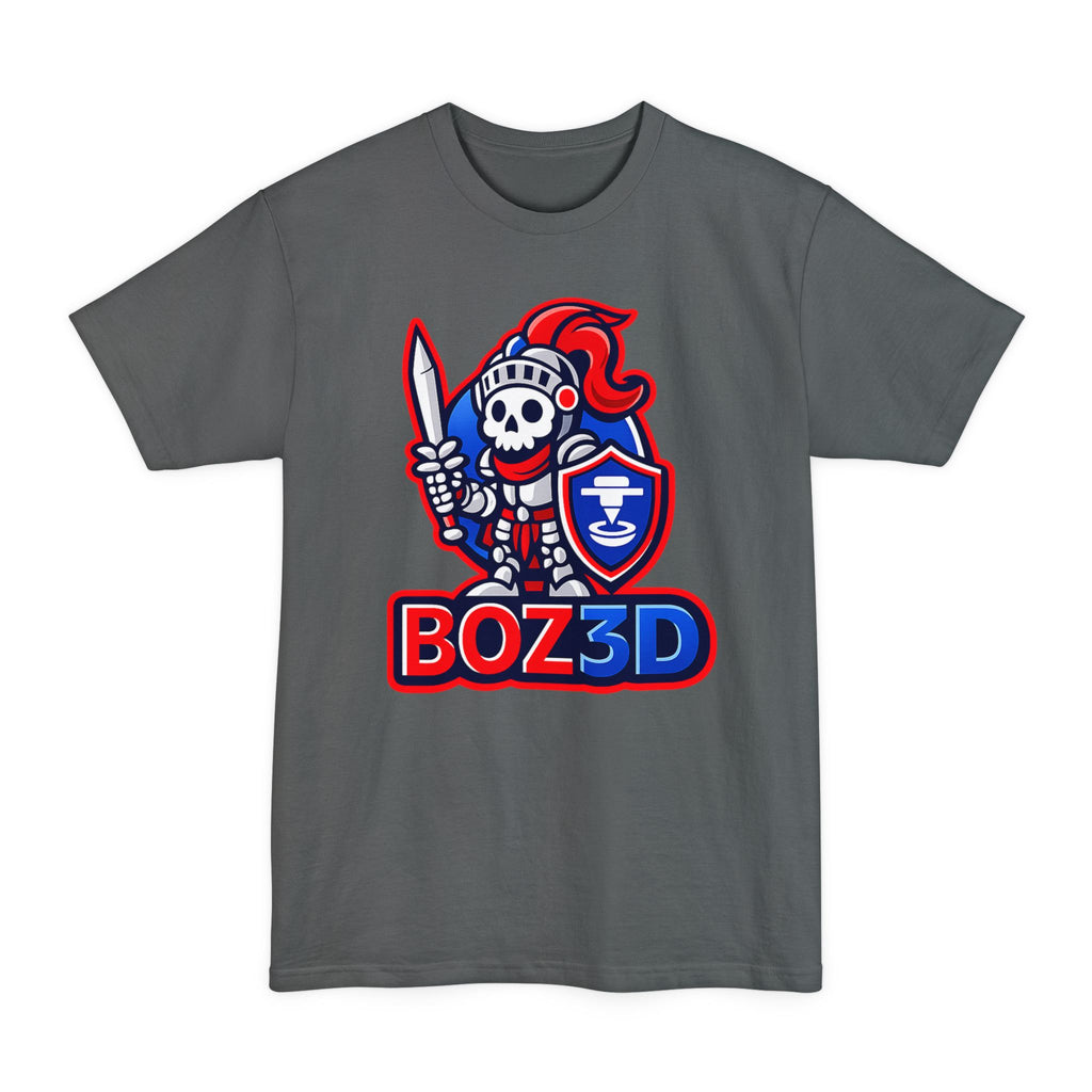 BOZ3D Skeleton Knight Color Logo T-Shirt | Red, White & Blue 3D Printing Maker Tee