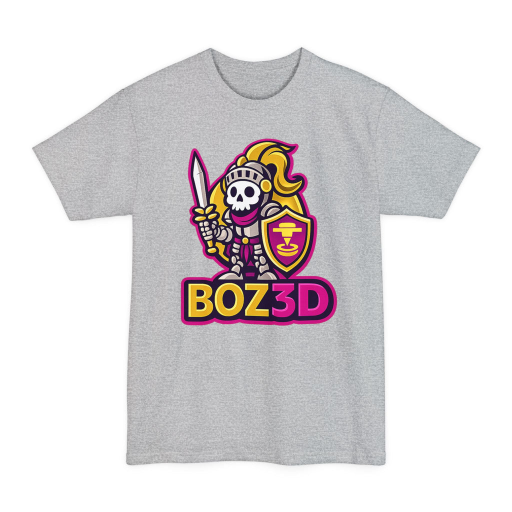 BOZ3D Skeleton Knight Color Logo T-Shirt | Gold & Pink 3D Printing Maker Tee