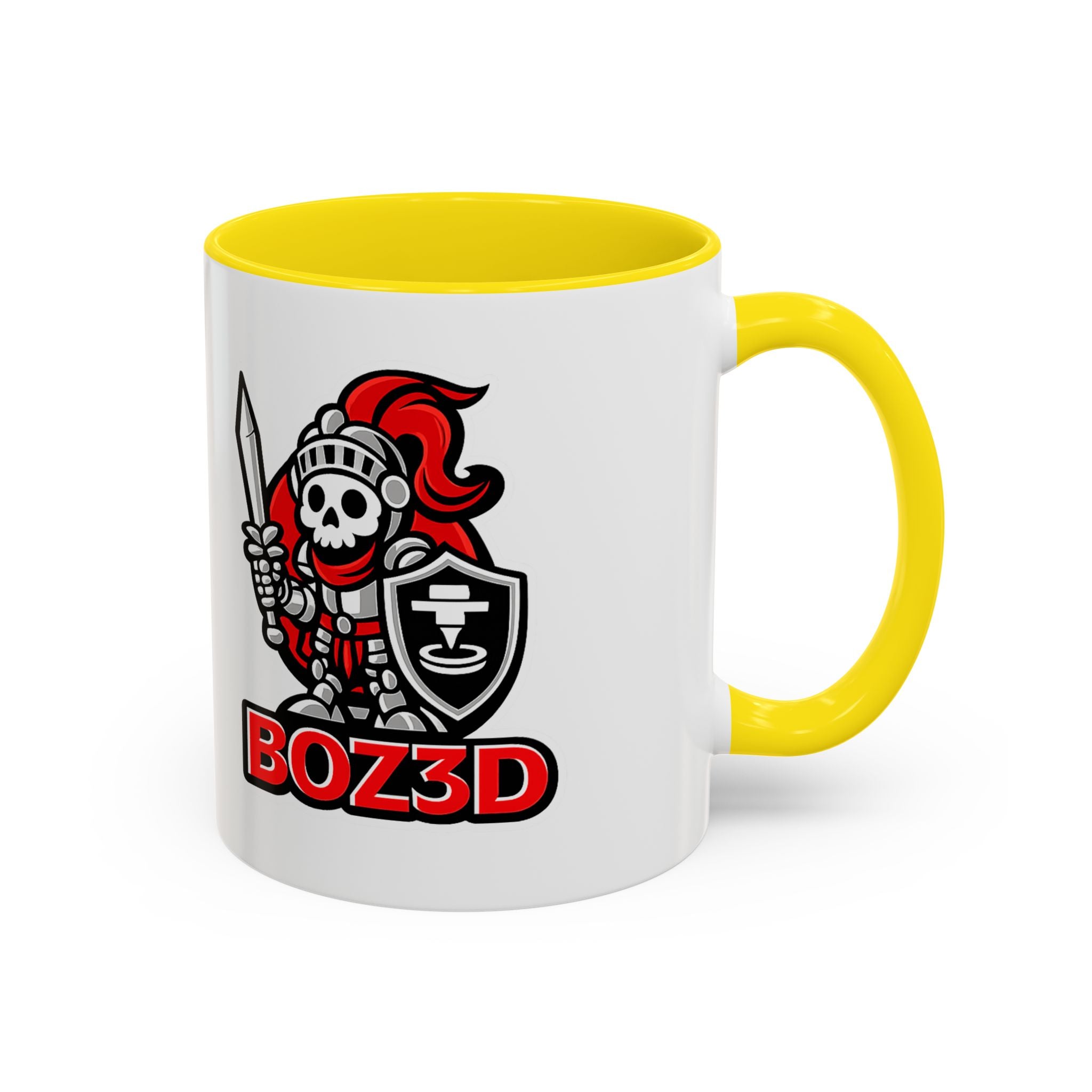 BOZ3D Skeleton Knight Coffee Mug (11/15oz) - Gamer & 3D Printing Enthusiast Gift