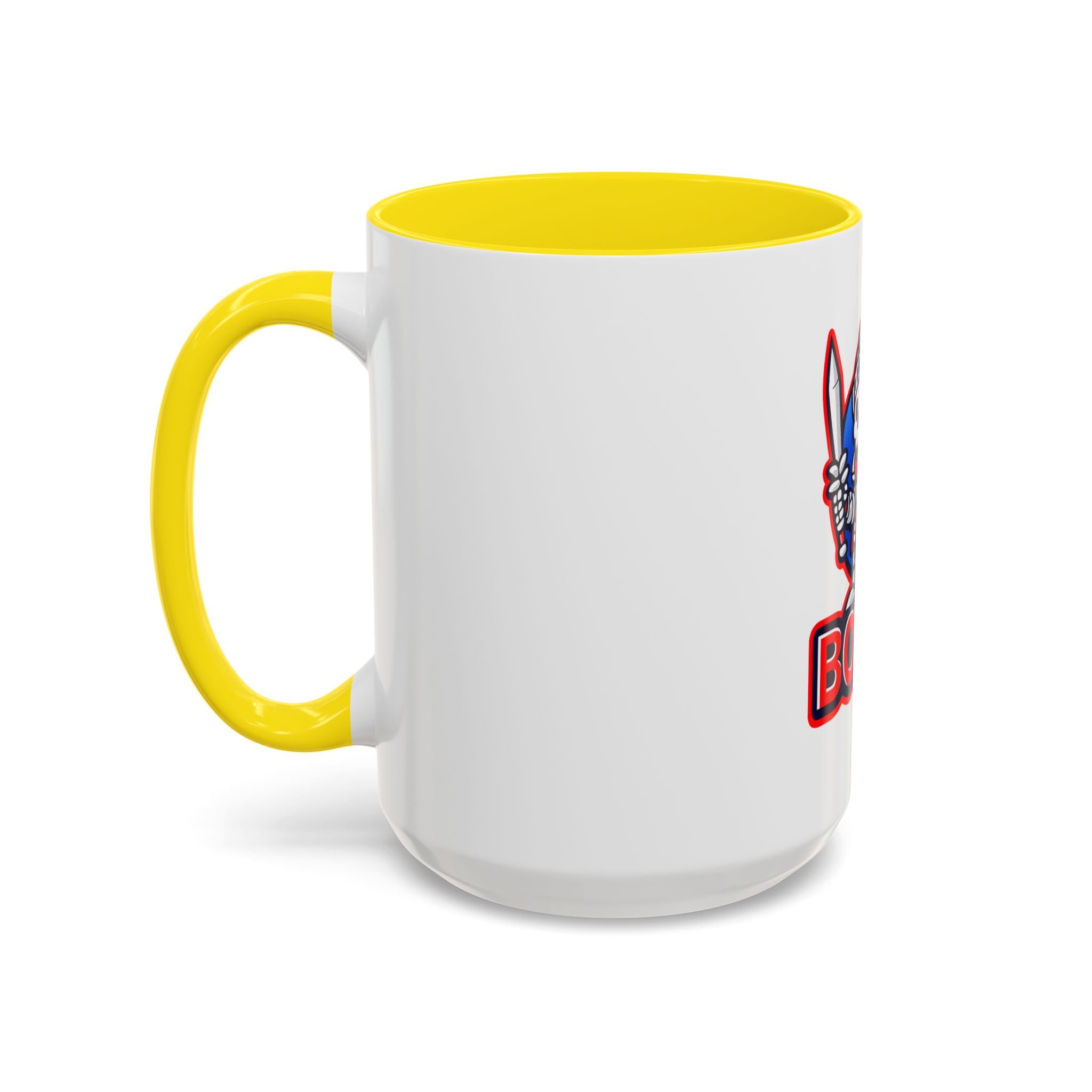 Boz3D Knight Skull Coffee Mug — Gaming Logo Accent Mug (11/15oz)