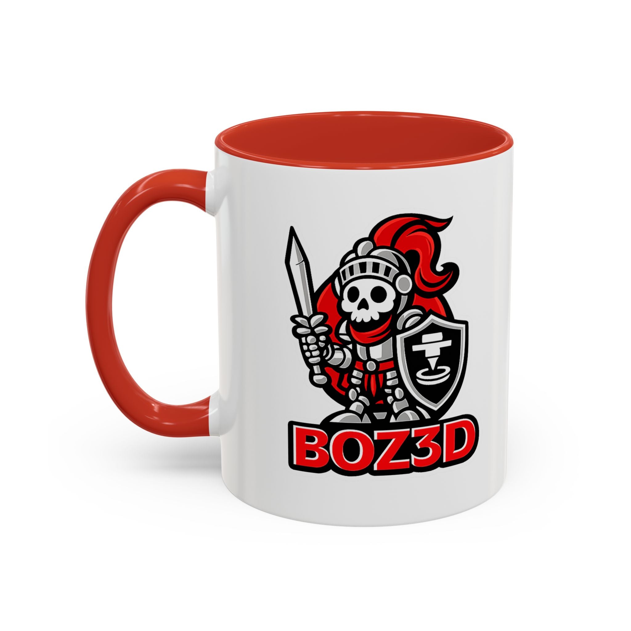 BOZ3D Skeleton Knight Coffee Mug (11/15oz) - Gamer & 3D Printing Enthusiast Gift