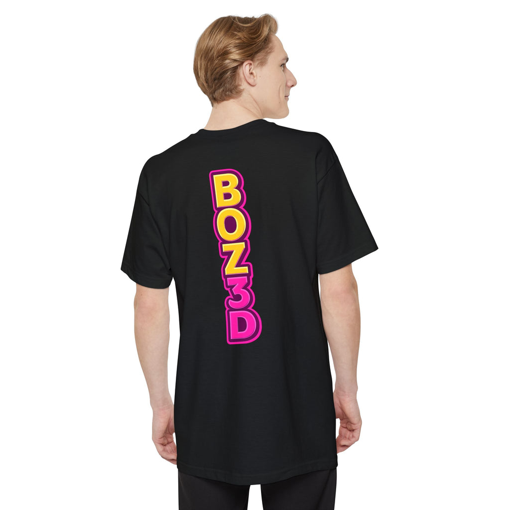 BOZ3D Skeleton Knight Color Logo T-Shirt | Gold & Pink 3D Printing Maker Tee