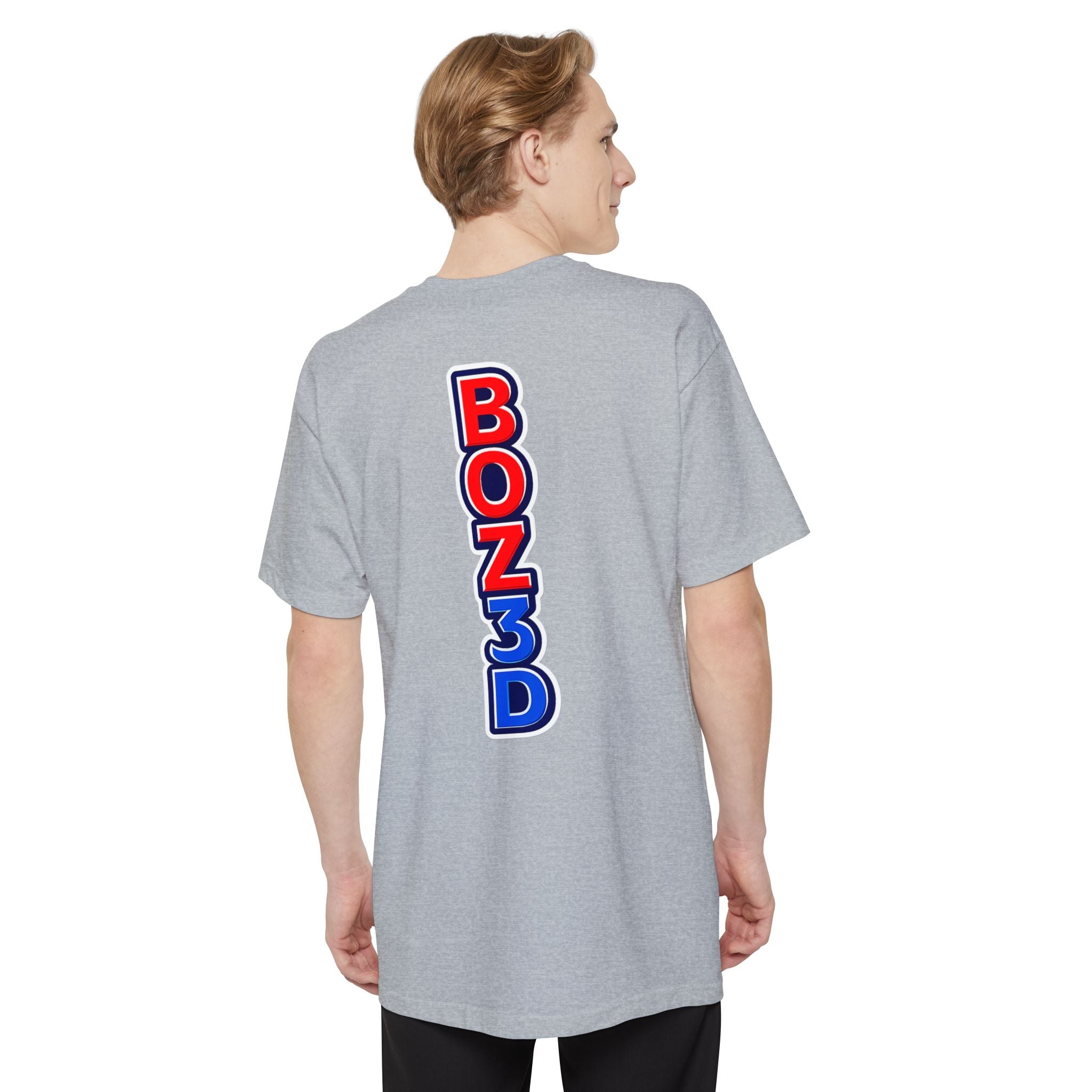 BOZ3D Skeleton Knight Color Logo T-Shirt | Red, White & Blue 3D Printing Maker Tee
