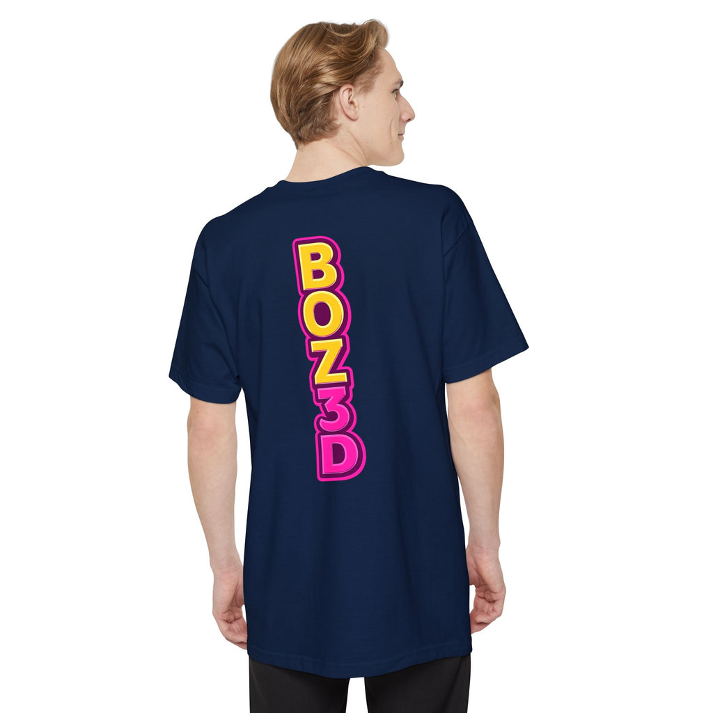 BOZ3D Skeleton Knight Color Logo T-Shirt | Gold & Pink 3D Printing Maker Tee