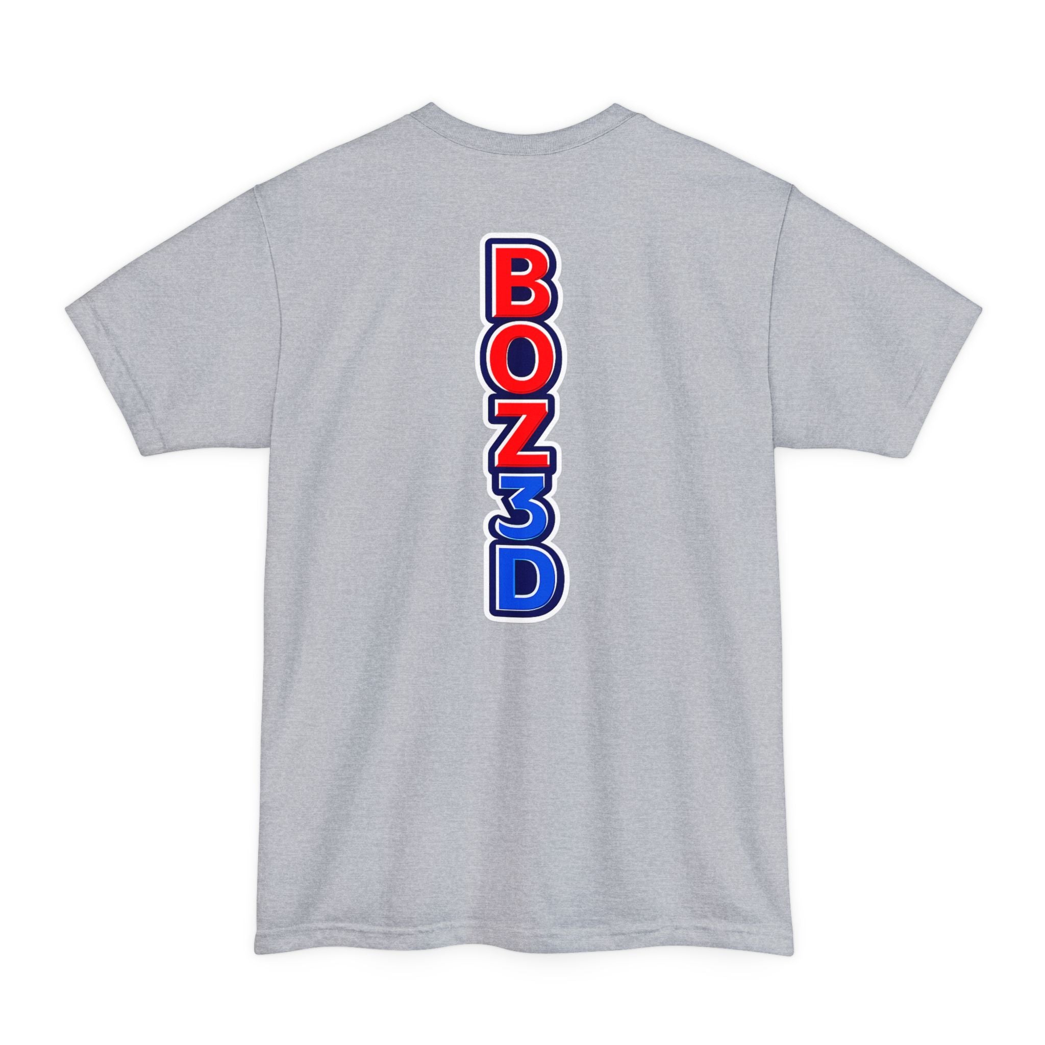 BOZ3D Skeleton Knight Color Logo T-Shirt | Red, White & Blue 3D Printing Maker Tee