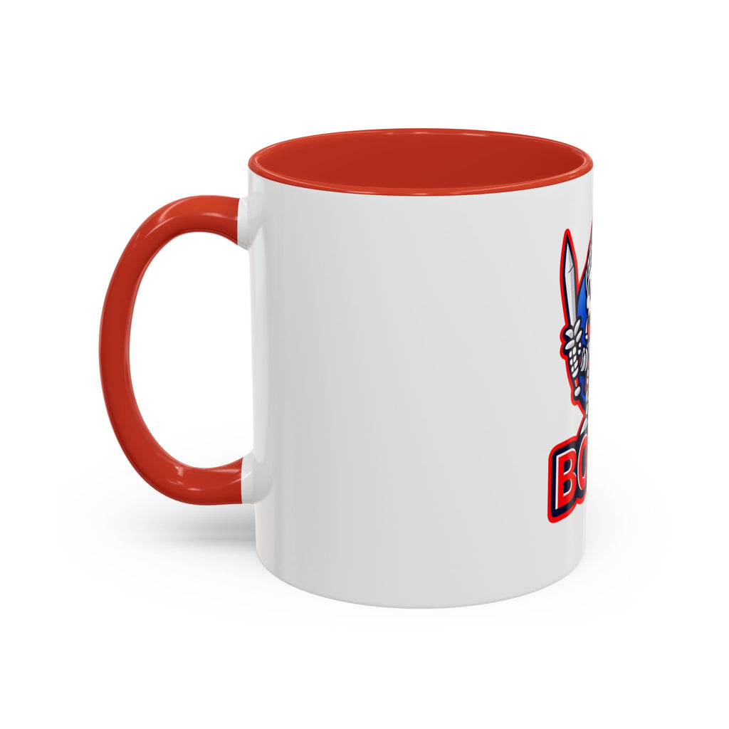 Boz3D Knight Skull Coffee Mug — Gaming Logo Accent Mug (11/15oz)