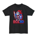 BOZ3D Skeleton Knight Color Logo T-Shirt | Red, White & Blue 3D Printing Maker Tee