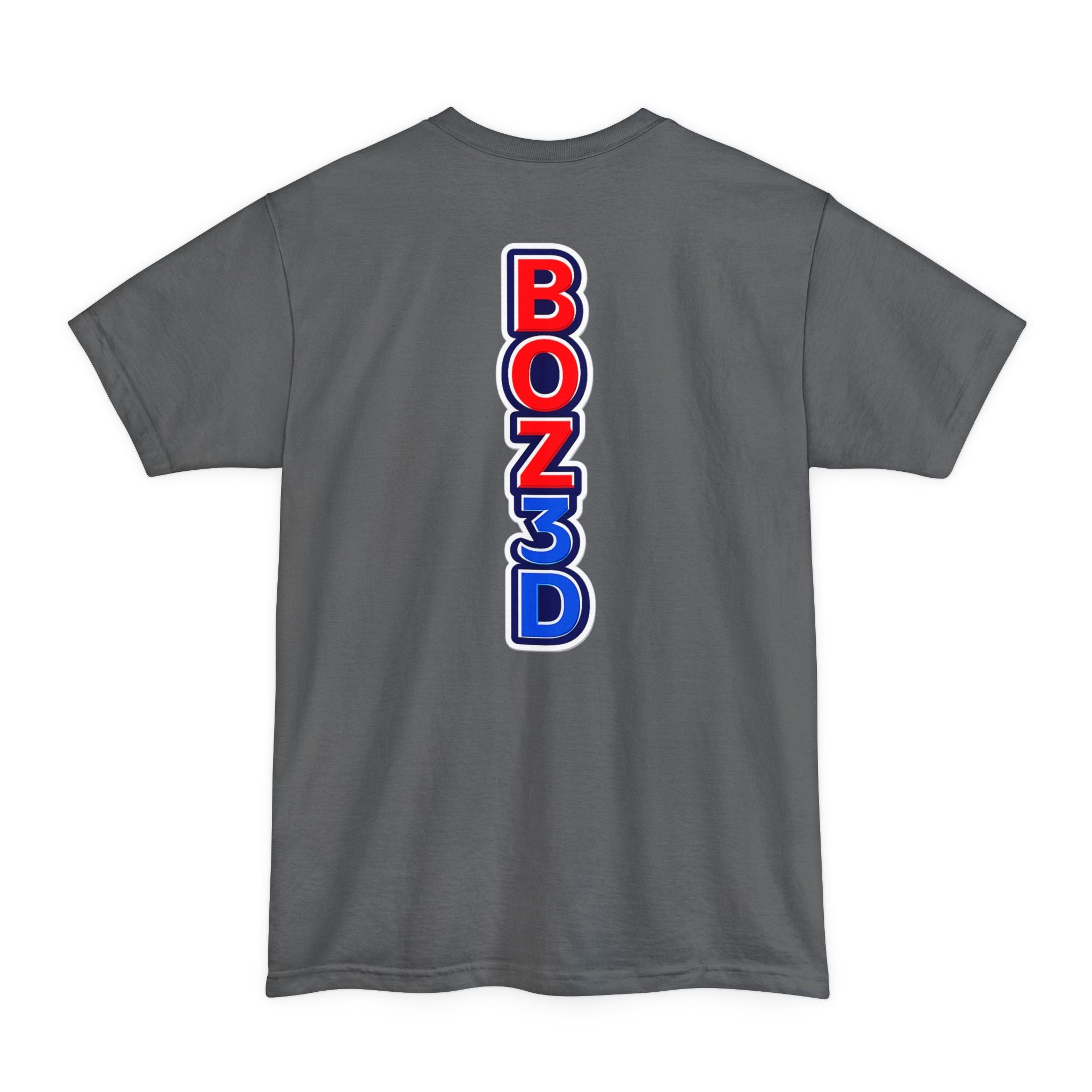 BOZ3D Skeleton Knight Color Logo T-Shirt | Red, White & Blue 3D Printing Maker Tee
