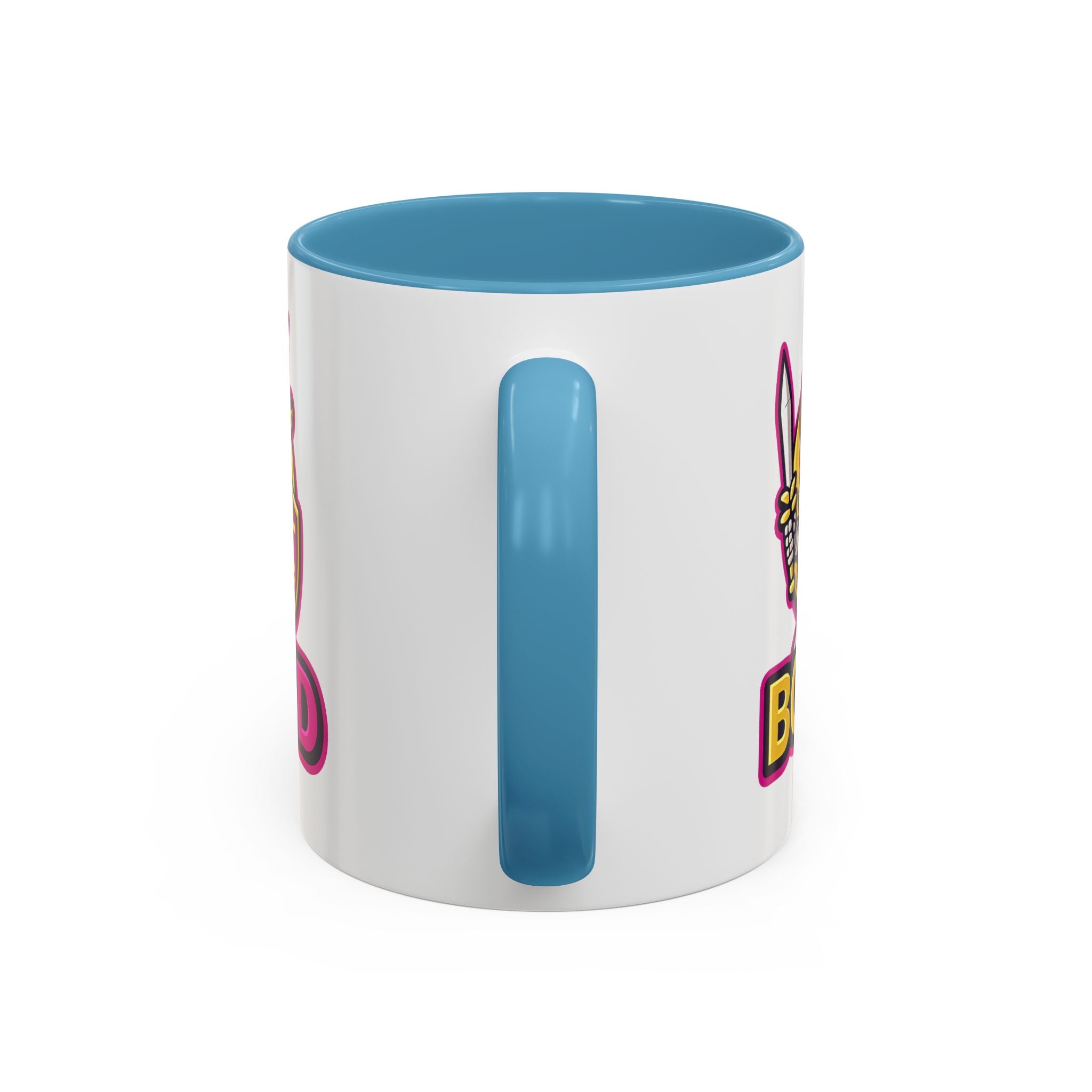 Skull Knight Logo Accent Coffee Mug (11/15oz) — BOZ3D Gaming Drinkware