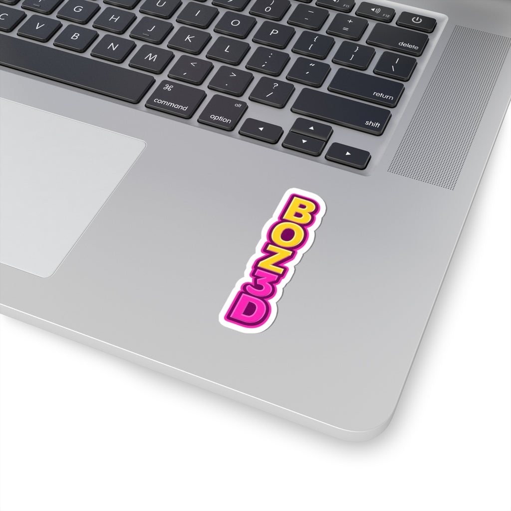 BOZ3D Logo Sticker – Pink & Gold Edition