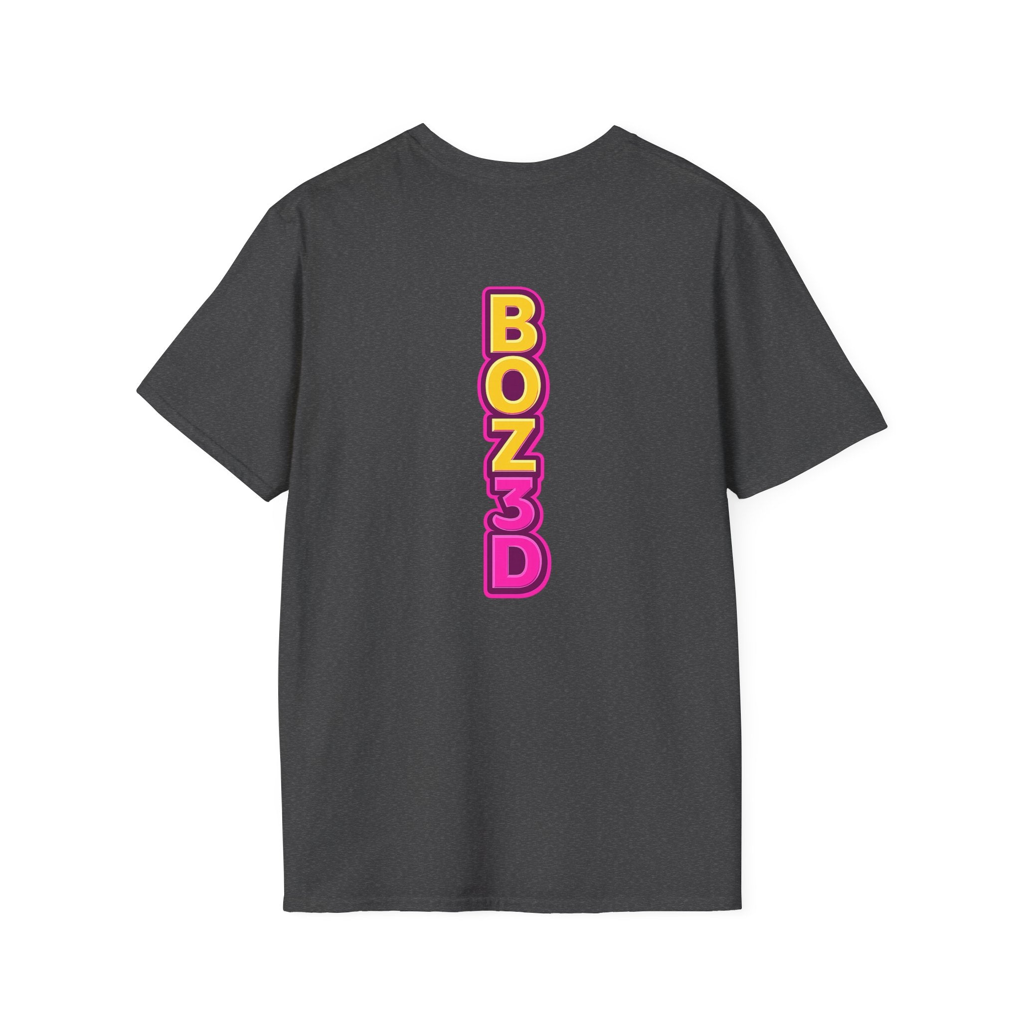 BOZ3D Skeleton Knight Color Logo T-Shirt | Gold & Pink 3D Printing Maker Tee