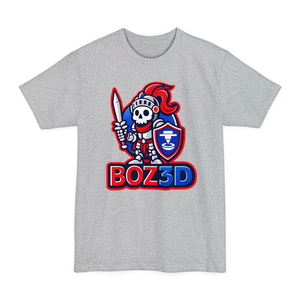 BOZ3D Skeleton Knight Color Logo T-Shirt | Red, White & Blue 3D Printing Maker Tee